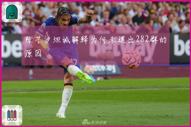 陈芋汐坦诚解释为何未退出282群的原因